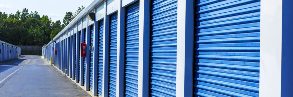 Drive up outdoor storage units