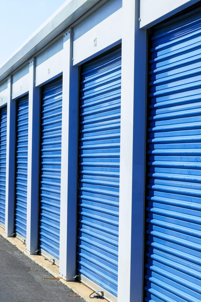 Drive up outdoor storage units