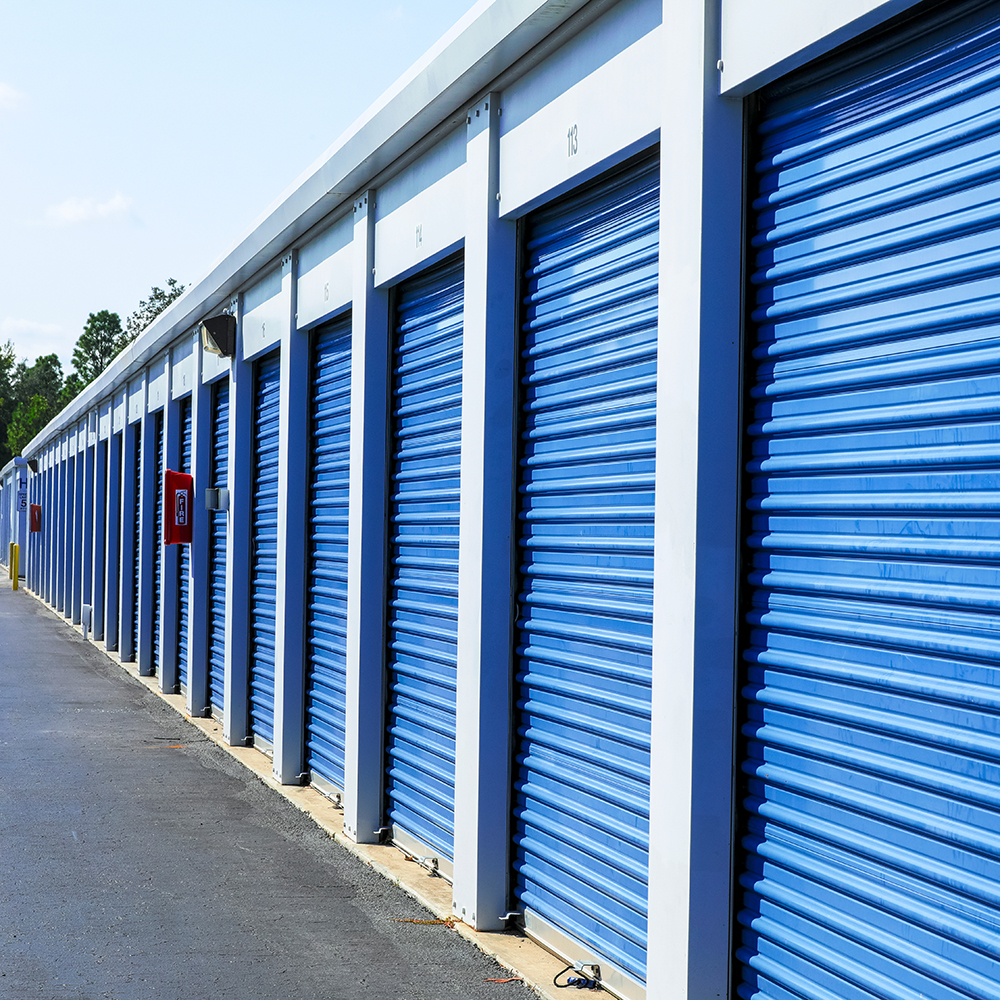 Drive up outdoor storage units