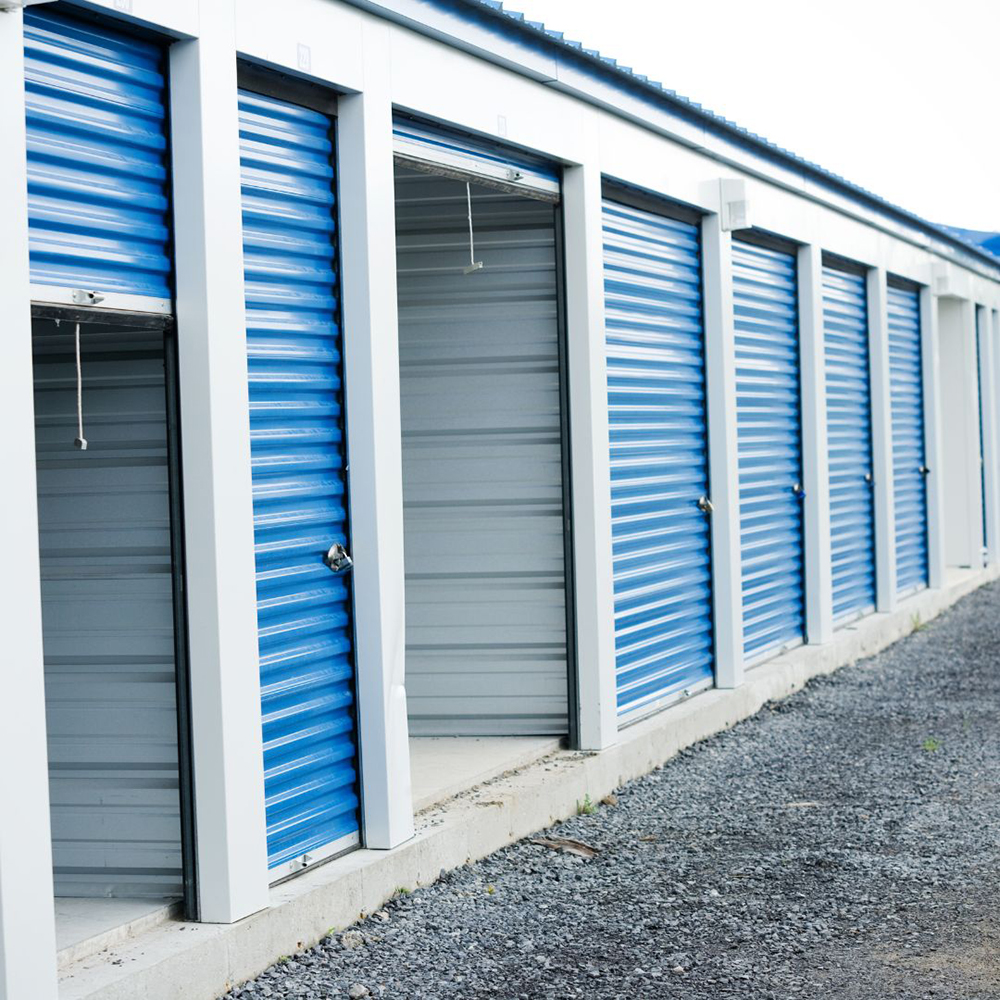 External shot of outdoor storage units